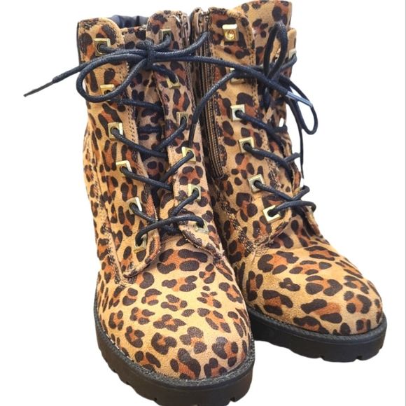 Zigi Soho Leopard Block Heel Booties size 8 - Picture 4 of 8